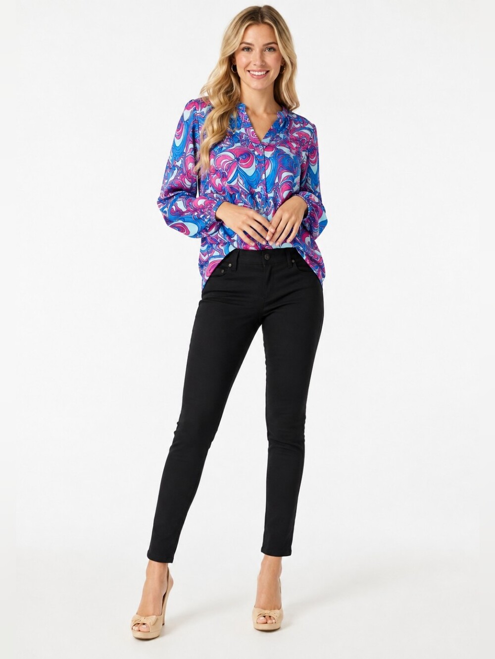 ❤️ LILLY PULITZER WORTH SKINNY ANKLE PONTE PANTS, BLACK, 4 (27)